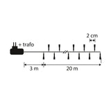 Luca Lighting Smart Lighting snake light d.groen multicolour 1000led IP44 en timer adapter included - l2000cm - maximondo