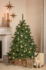 House of Seasons Boom decoratie onbreekbaar goud 60 stuks - d7cm - maximondo