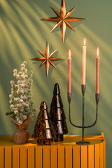 House of Seasons Kerstboom met burlap groen frosted TIPS 141 - h55xd25cm - maximondo