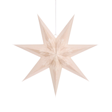 House of Seasons Ster hangend beige - h18xd60cm - maximondo