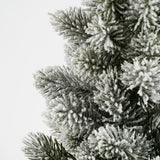 House of Seasons Kerstboom met burlap groen frosted TIPS 105 - h60xd30cm - maximondo