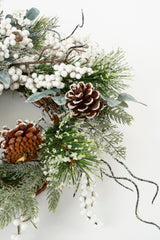 House of Seasons Hardy krans groen - h12xd50cm - maximondo
