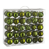 House of Seasons Boom decoratie onbreekbaar d.groen 60 stuks - d7cm - maximondo