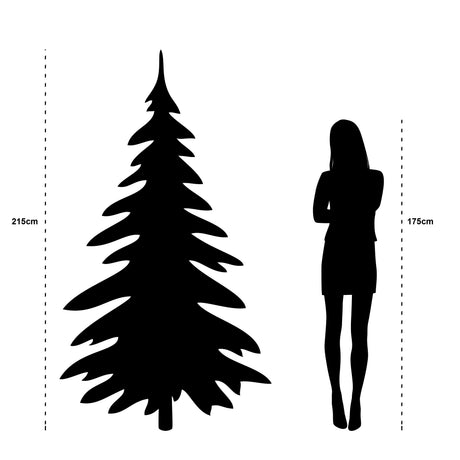 Top Trees Vancouver kerstboom groen frosted TIPS 2403 - h215xd145cm - maximondo