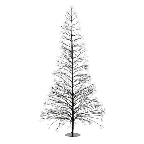 Luca Lighting Boom led zwart klassiek wit 1500led IP44 en timer - h150xd70cm - maximondo