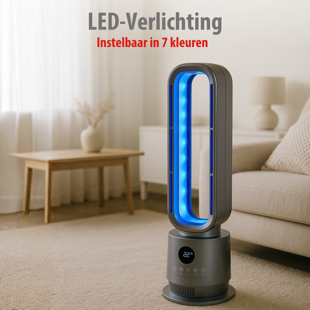 alpina 2-in-1 Bladloze Kachel en Ventilator 2000W