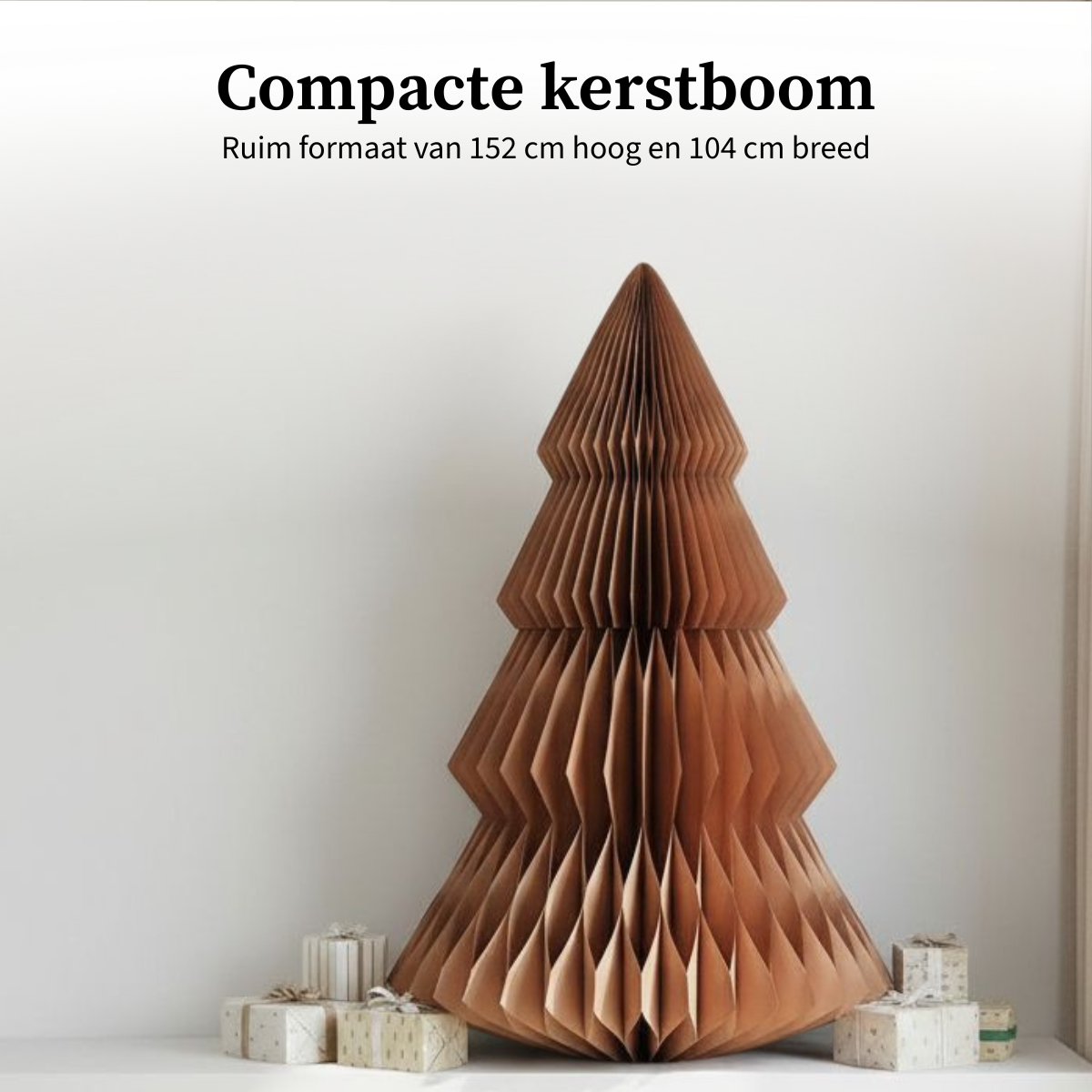 Mica Decorations Decoratie boom bruin FSC Mix - h152xd104cm - maximondo