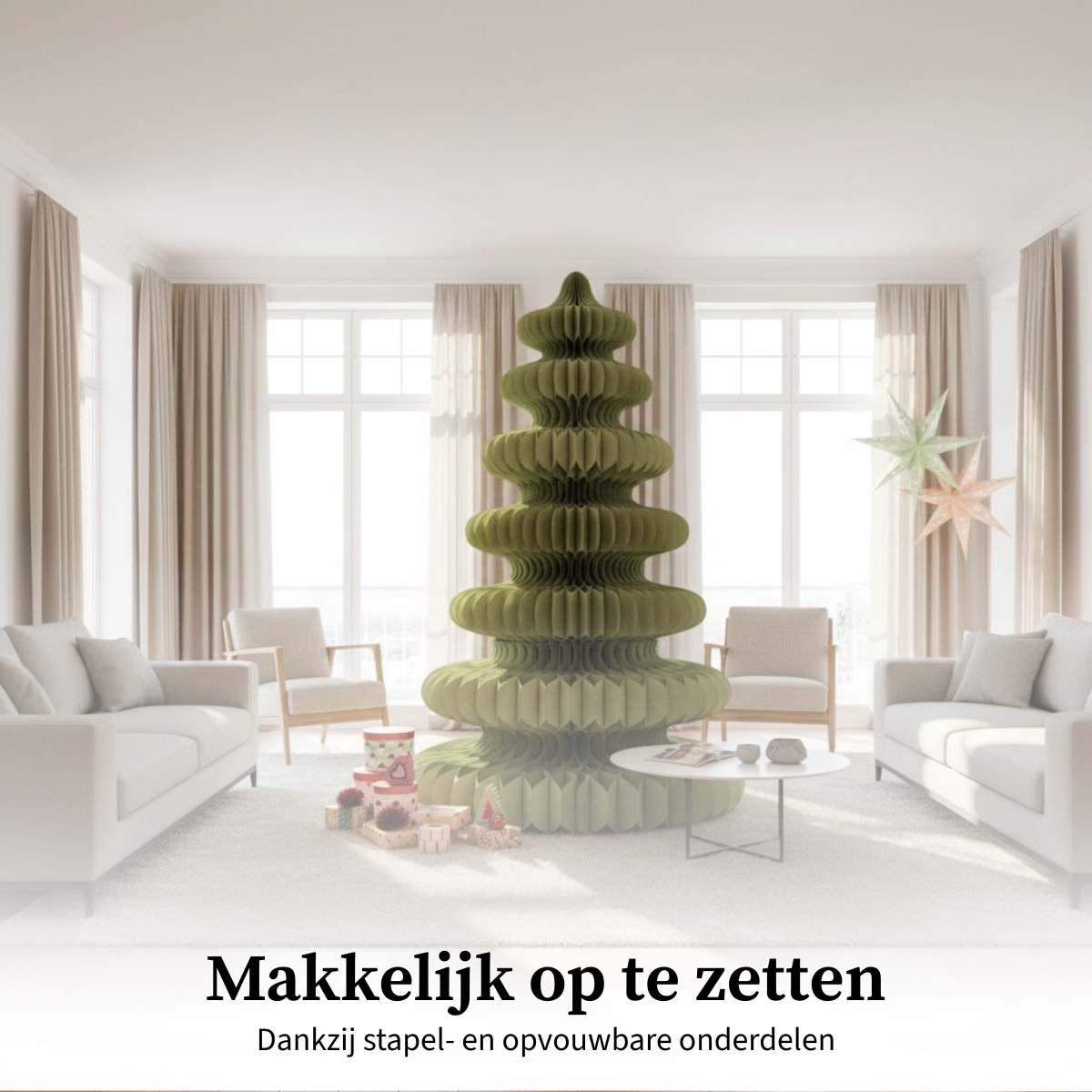 Mica Decorations Decoratie kunstkerstboom - H212 x  Ø148 cm - maximondo