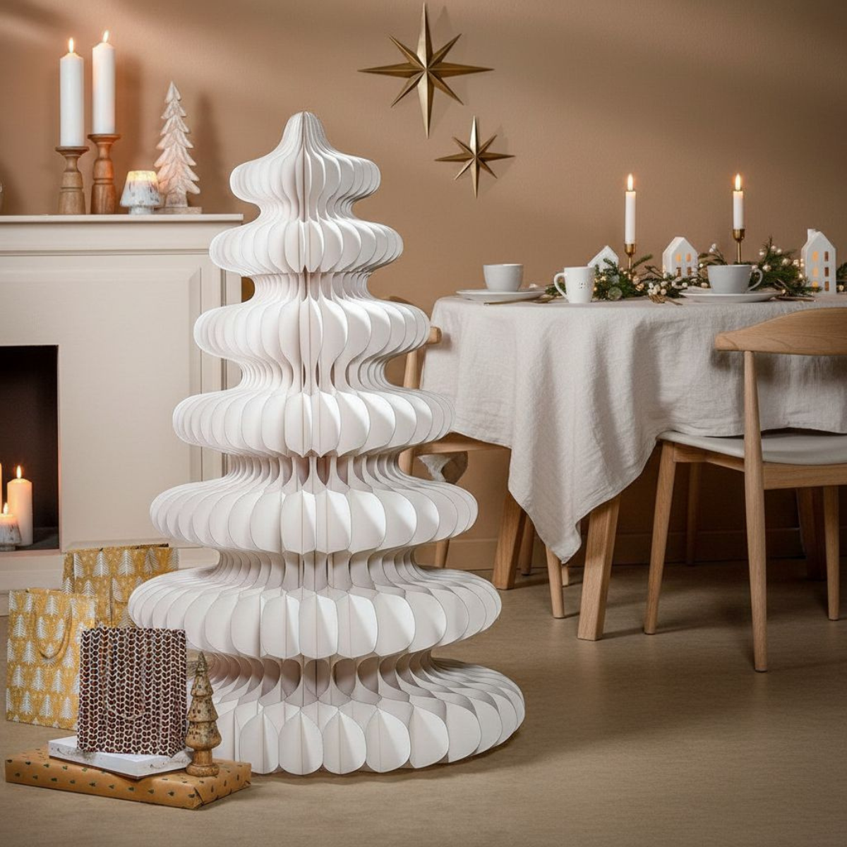 Mica Decorations Decoratie boom wit FSC Mix - h152xd104cm - maximondo