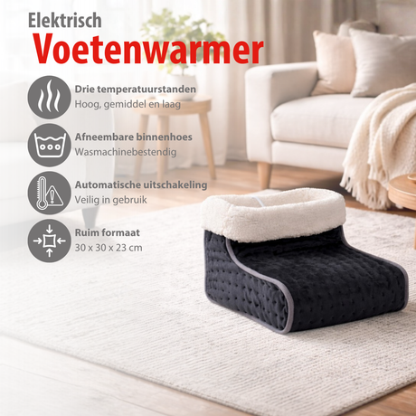 alpina Voetenwarmer Elektrisch met 3 Warmtestanden - maximondo