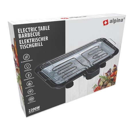 alpina Elektrische Tafelbarbecue - Temperatuurregeling - maximondo