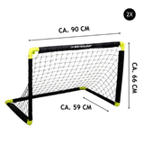 Dunlop Voetbaldoelen Set van 2 - Voetbalgoal 90 x 59 x 61 cm - maximondo