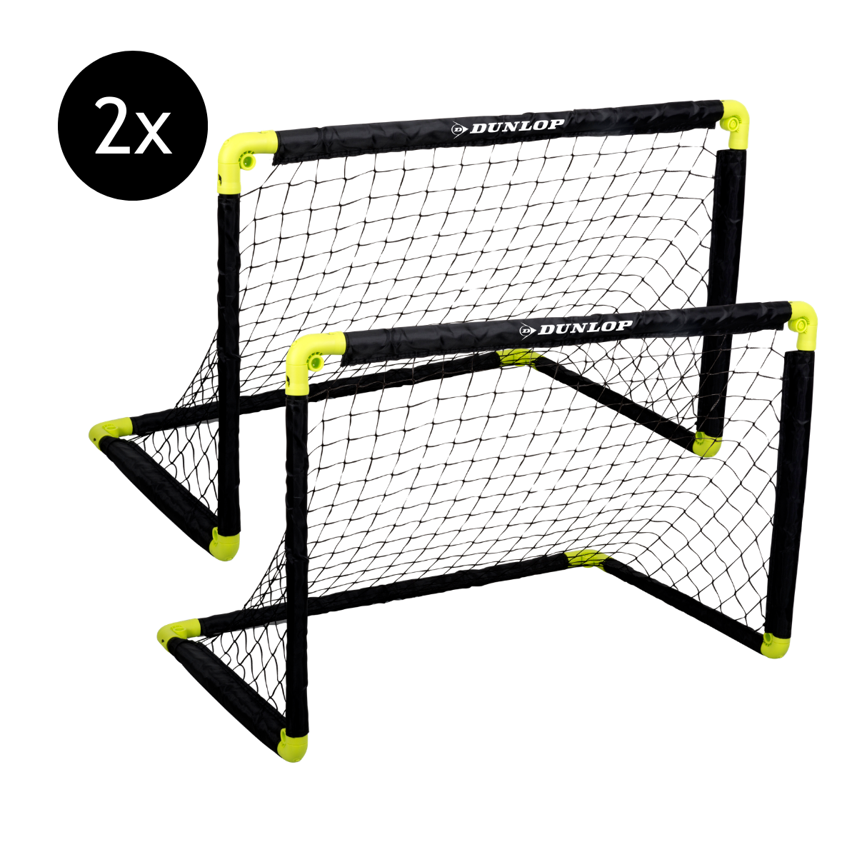 Dunlop Voetbaldoelen Set van 2 - Voetbalgoal 90 x 59 x 61 cm - maximondo