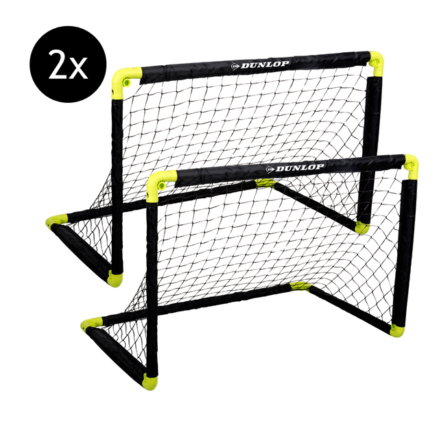 Dunlop Voetbaldoelen Set van 2 - Voetbalgoal 90 x 59 x 61 cm - maximondo