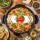alpina Party Pan - Elektrische Hapjespan met Deksel - Ø40CM - maximondo