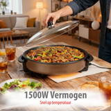 alpina Party Pan - Elektrische Hapjespan met Deksel - Ø40CM - maximondo