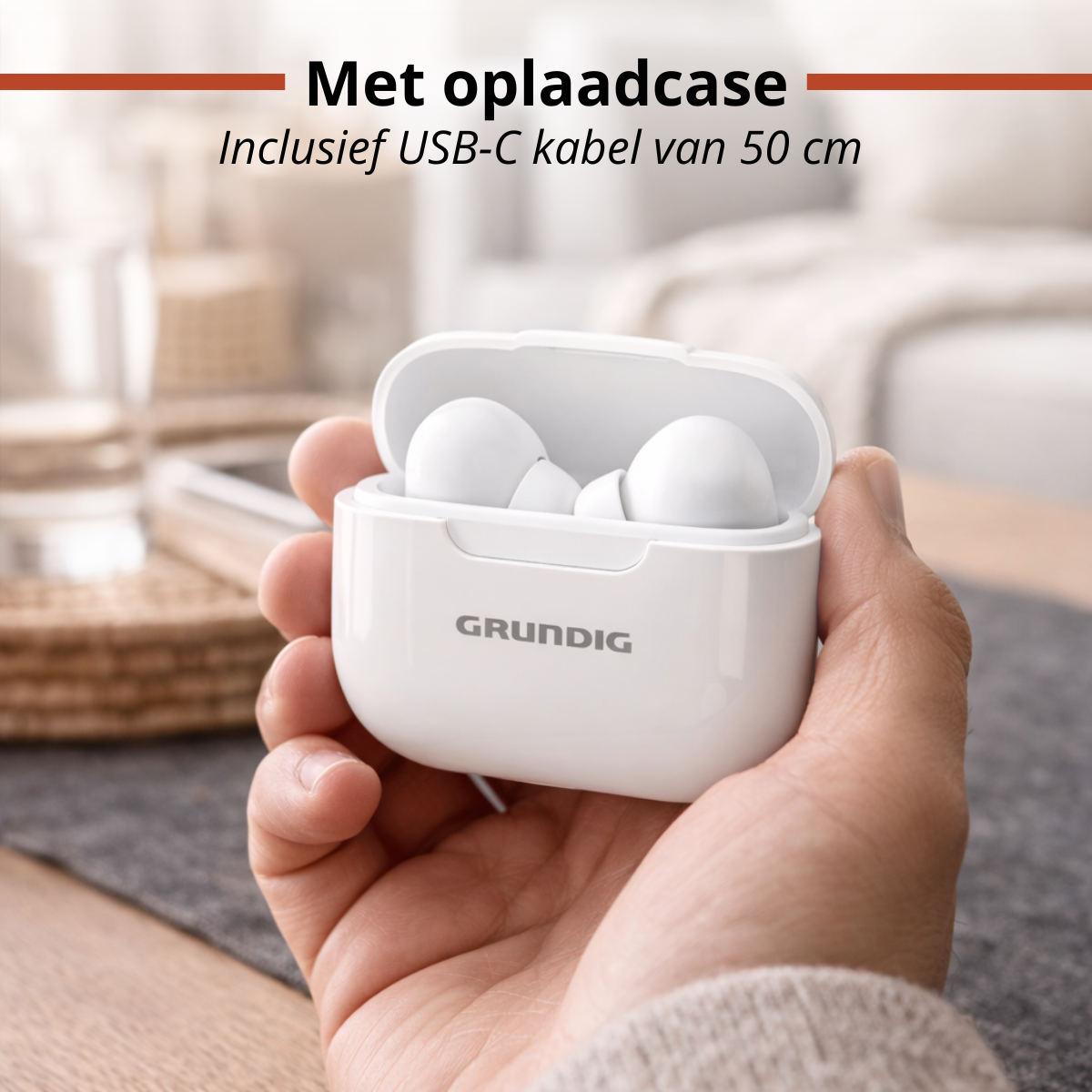 Grundig Draadloze Oordopjes - Oortjes Draadloos Bluetooth - maximondo