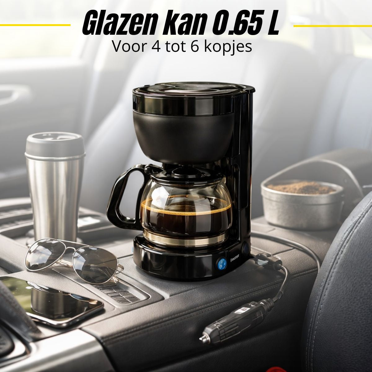 Dunlop Koffiezetapparaat 12 Volt - Koffiemachine voor Auto - maximondo