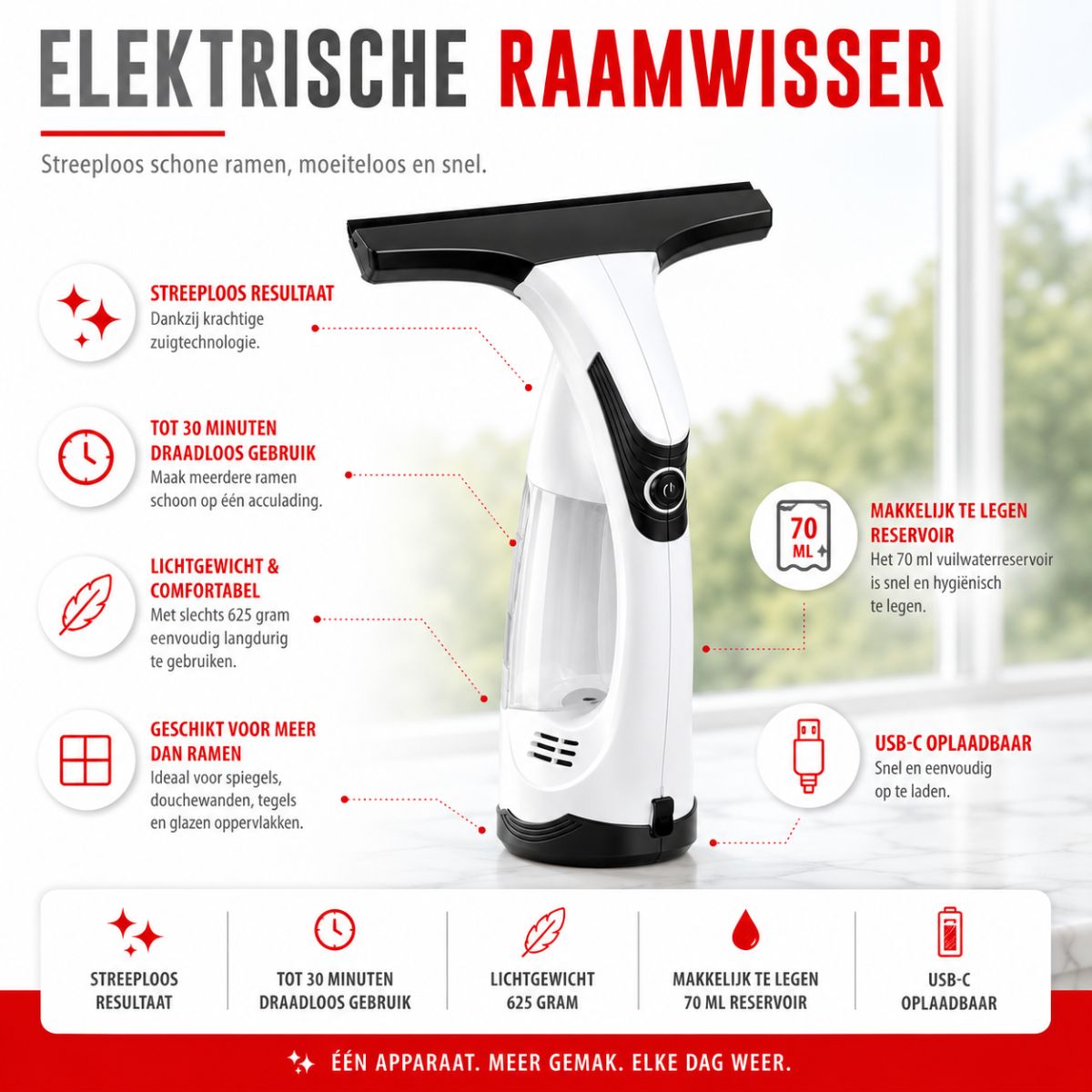 alpina Raamwisser Elektrisch 5V