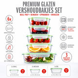 alpina Glazen Vershoudbakjes - Meal Prep Bakjes