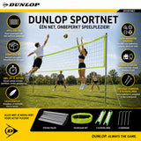 Dunlop Sportnet 609x220 CM Groen/Zwart - maximondo