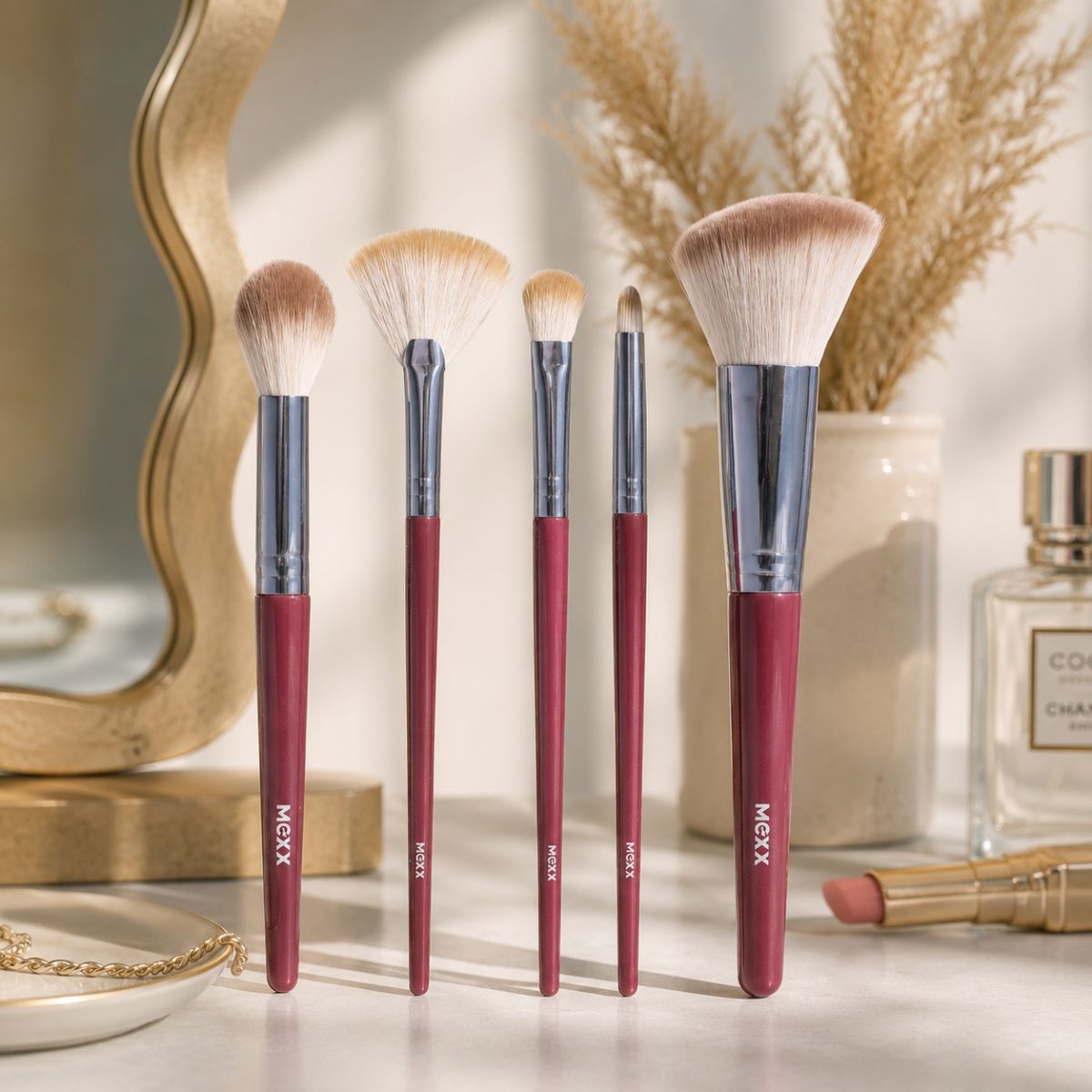 MEXX Make-up Kwastenset 5-delig Bordeaux