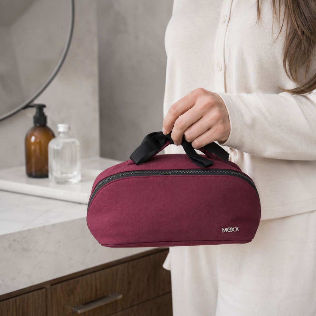 MEXX Toilettas Dames Make Up Organizer Bordeaux