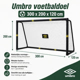 Umbro Voetbaldoel 300 x 200 x 120cm - maximondo