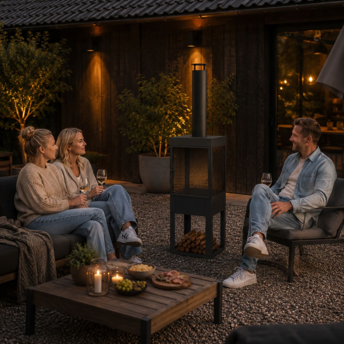 BBQ Collection Houtkachel 194x44x47cm - maximondo