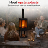 BBQ Collection Houtkachel 194x44x47cm - maximondo