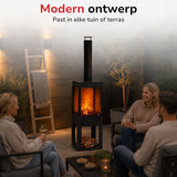 BBQ Collection Houtkachel 194x44x47cm - maximondo
