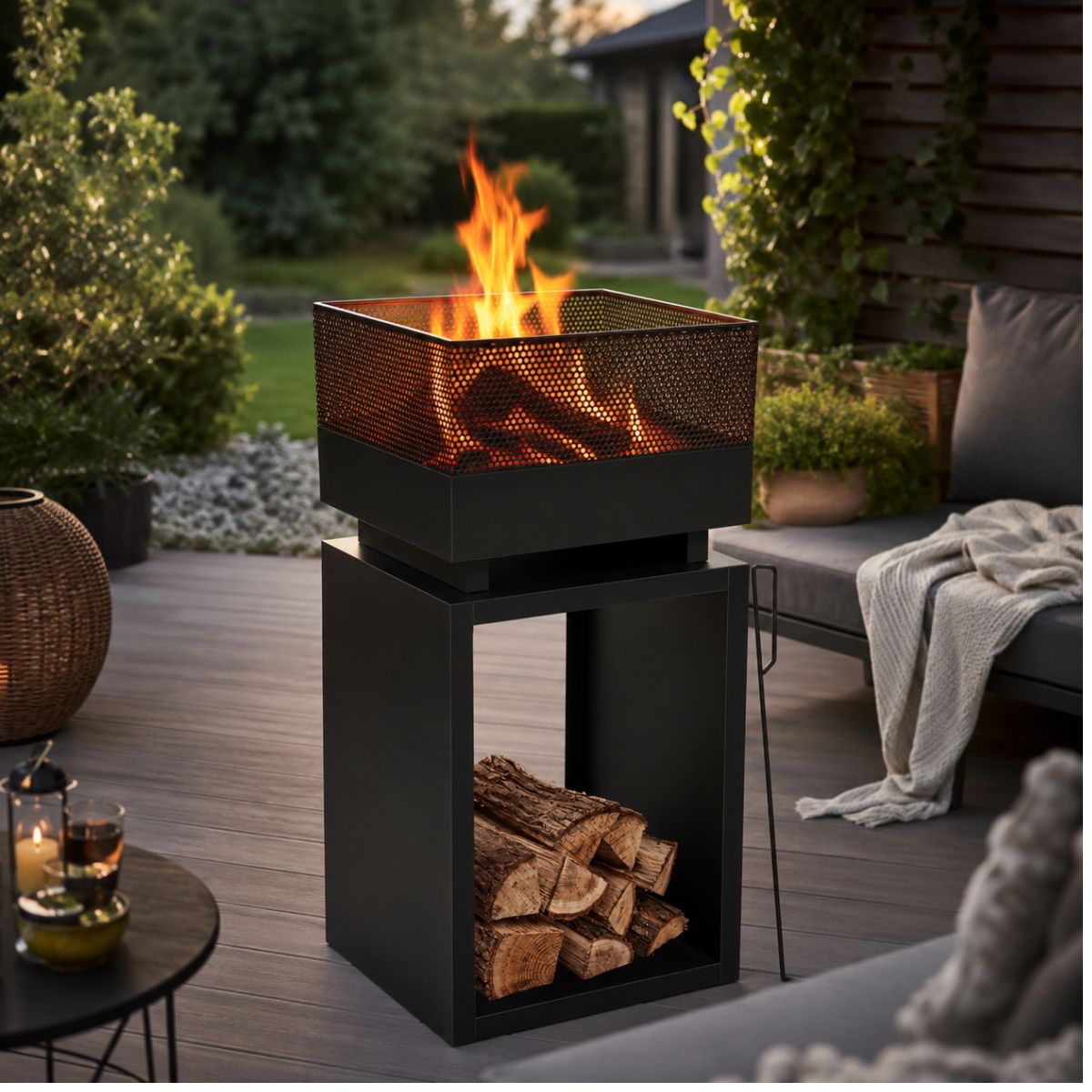 BBQ Collection Vuurkorf 39x39x85 cm - maximondo