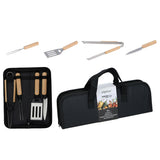 alpina BBQ Gereedschapsset - 4-Delige set met Opbergtas - maximondo