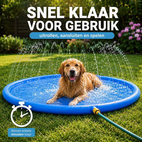 maxxpro Waterspeelmat Hond Ø100 CM - maximondo