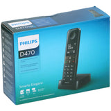 Philips D4701B Huistelefoon – Vaste Telefoon - DECT Telefoon - maximondo
