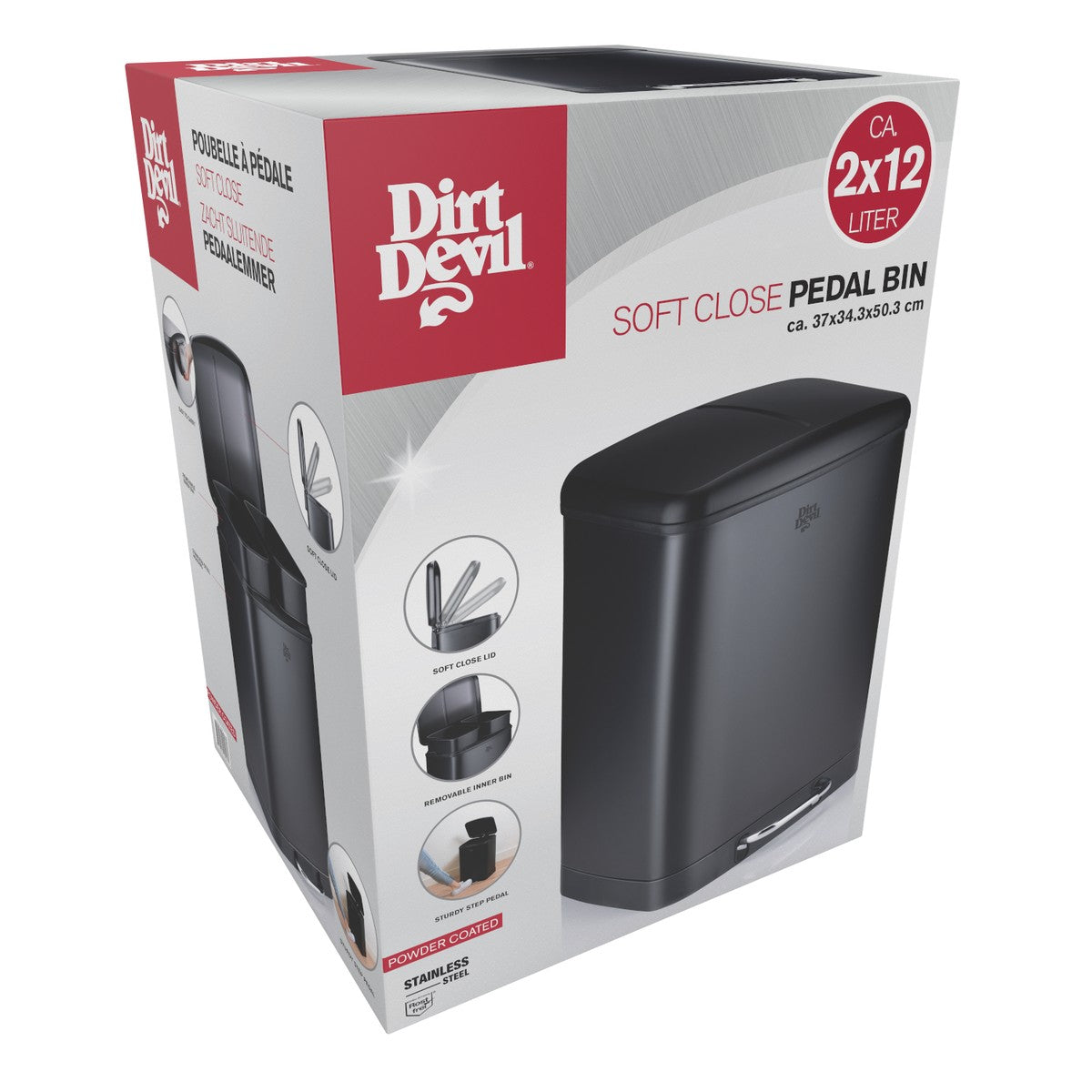 Dirt Devil Pedaalemmer 2x12L - maximondo