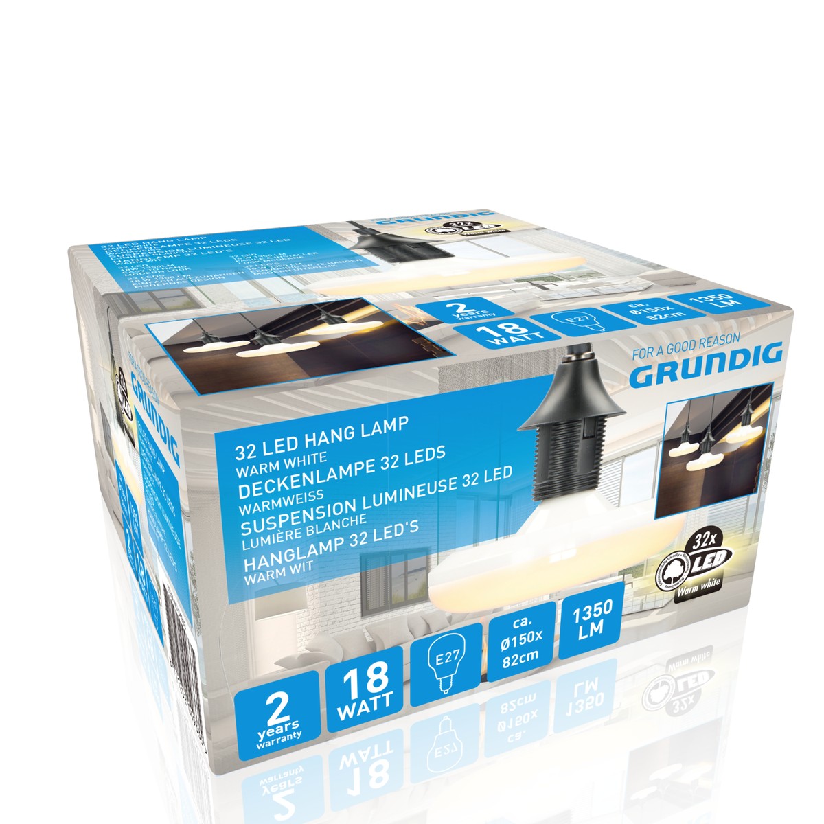 Grundig Led Hanglamp E27 1350 Lumen - maximondo