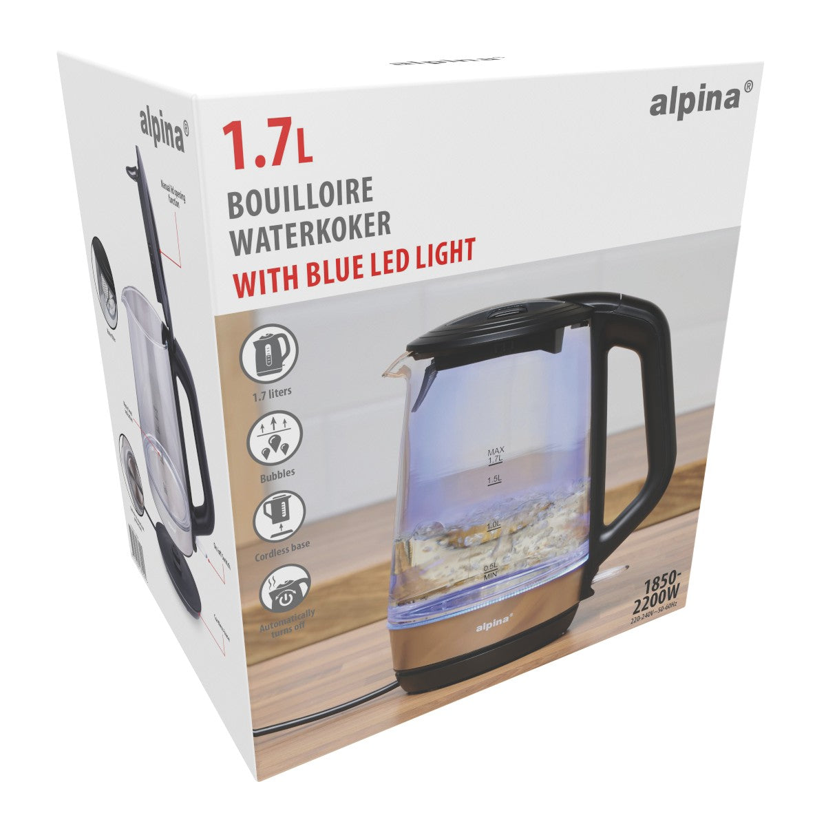 alpina Waterkoker LED 1,7L
