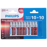 Philips AAA Batterijen 20 Stuks - maximondo