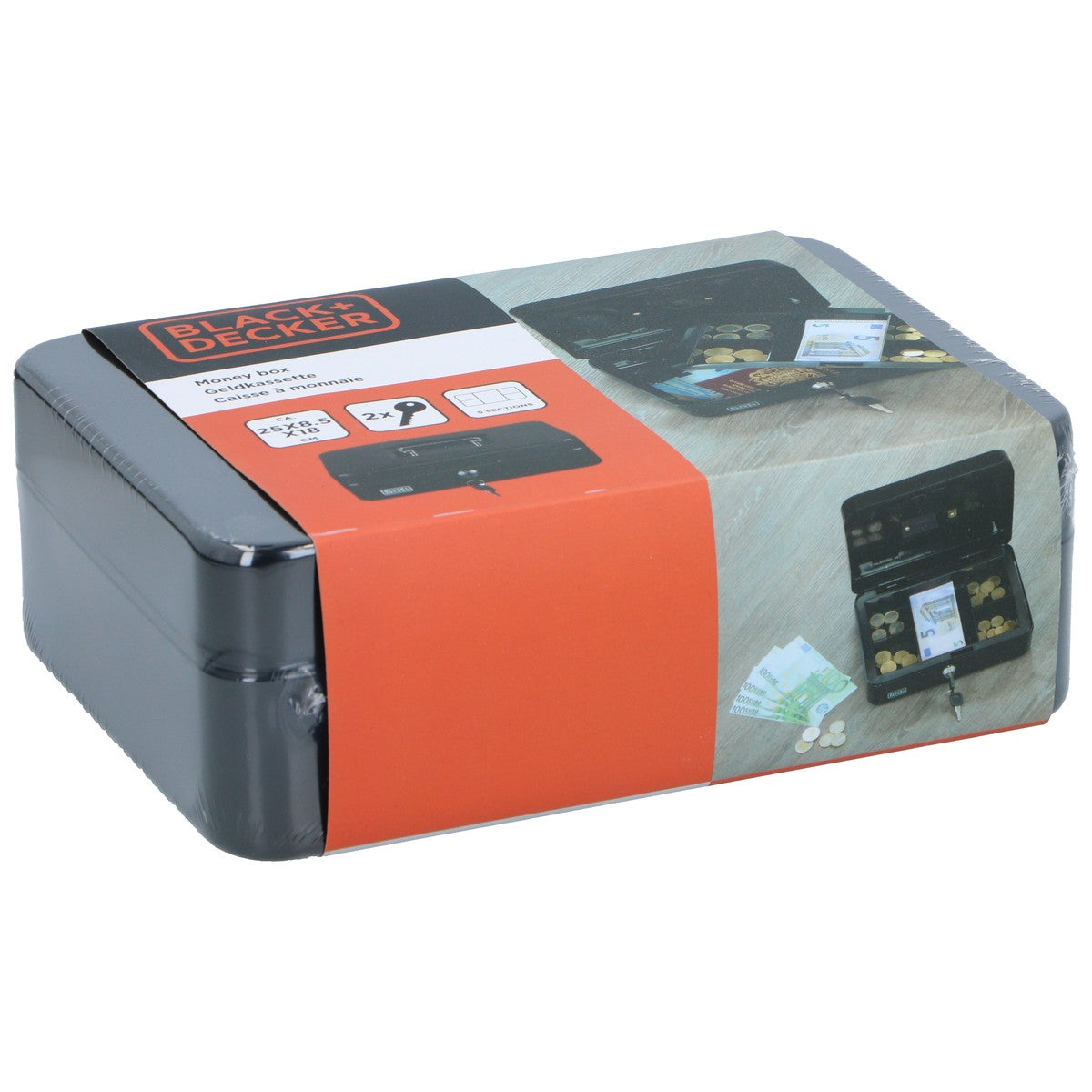 BLACK+DECKER Spaarpot, Metaal - maximondo