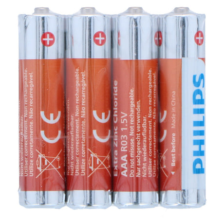 Philips AAA R03L4F, 4 stuks - maximondo