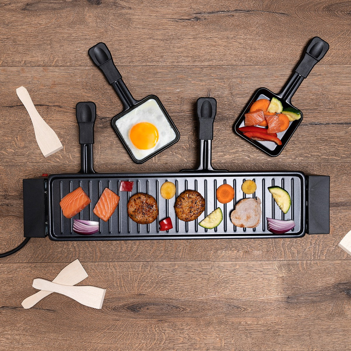 alpina Raclette Set 800W Zwart