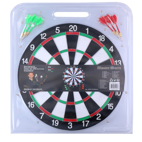 Masterdarts Dartbord - 40,5 cm - Tweezijdig - Met 6 Darts