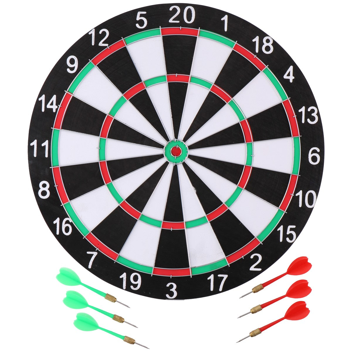Masterdarts Dartbord - 40,5 cm - Tweezijdig - Met 6 Darts