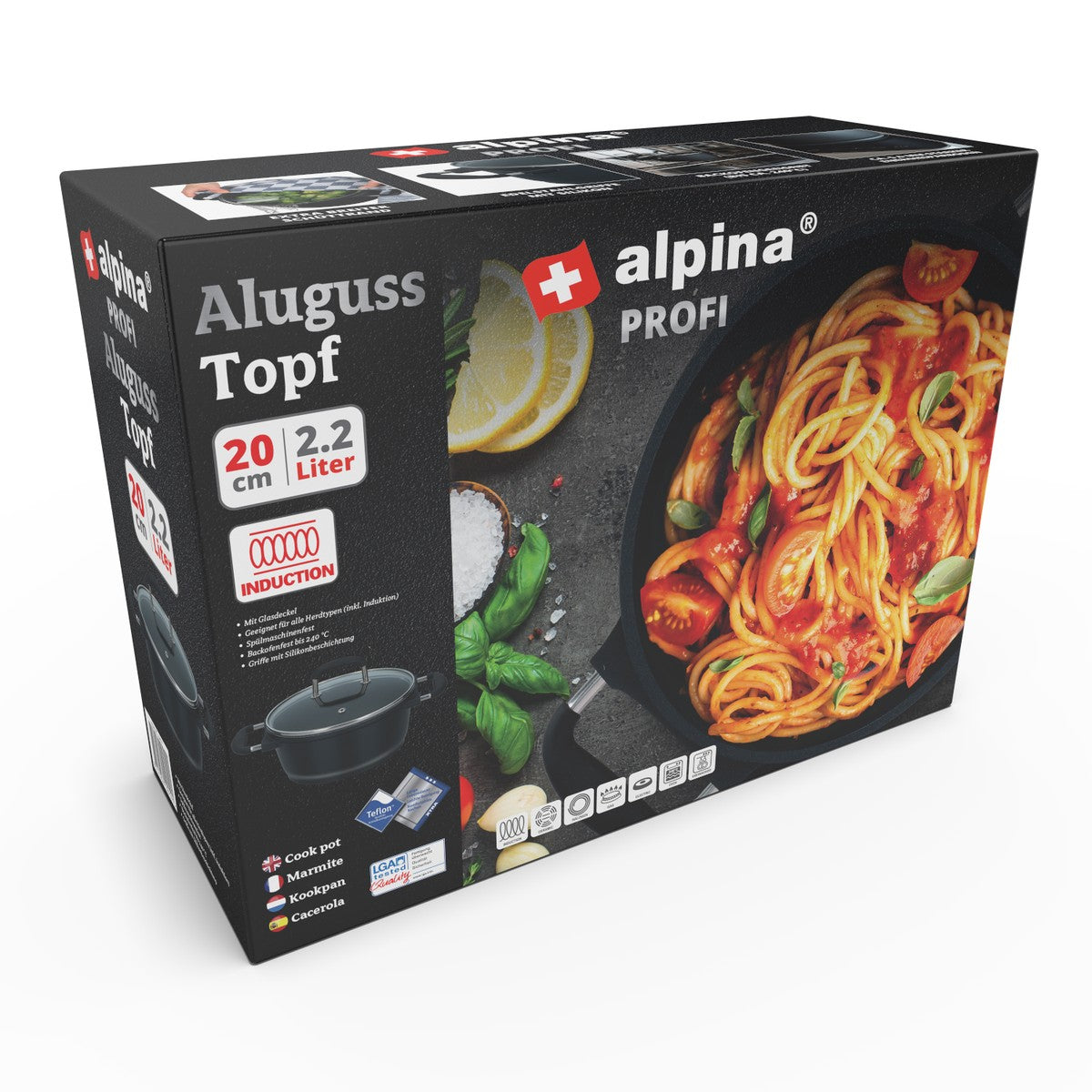 alpina Kookpan Ø20 Cm Zwart - maximondo