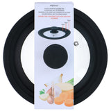alpina Universele Glazen Deksel Siliconen Rand 16/18/20cm - maximondo