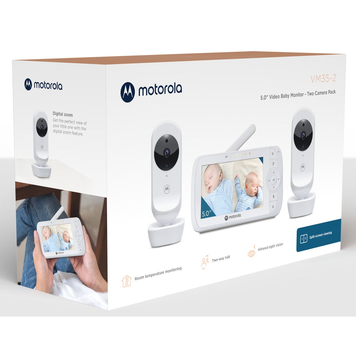 Motorola Babyfoon VM352 5-Inch Scherm - maximondo