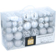 Giftsome Zilveren Kerstballen Set Ø3/4/6 CM - maximondo