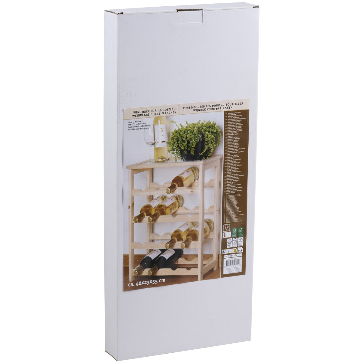 Wijnrek 55 Cm Hout - maximondo