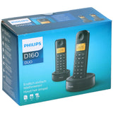 Philips D160 Huistelefoon 2 Handsets – Vaste Telefoon - maximondo